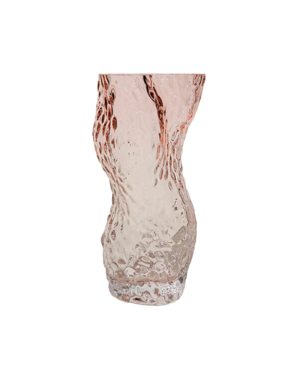 Ostrea Rock Glass vase - Pale Rose