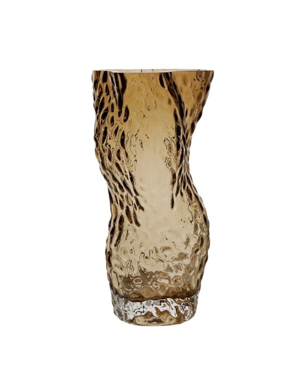 Ostrea Rock Glass vase - Smoke