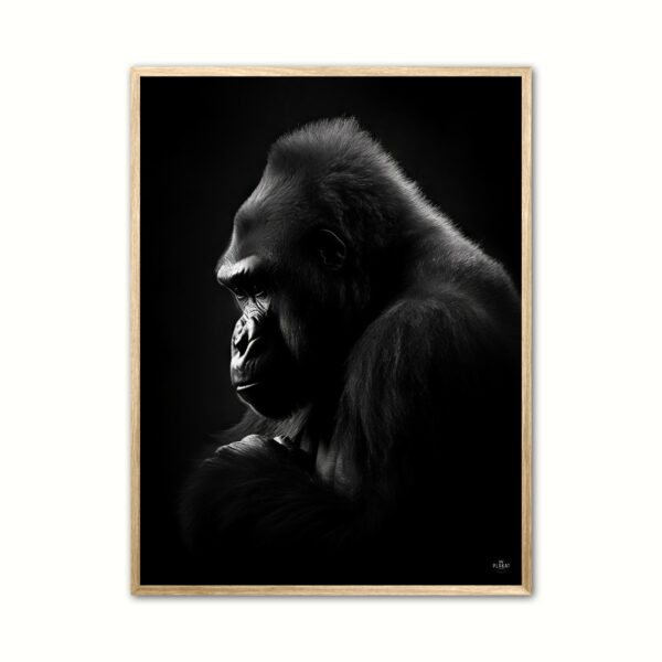 Plakat med Gorilla Plakat 9 21 x 29,7 cm (A4)