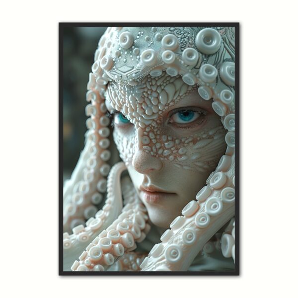 Plakat med Hybrid Albino Octopus - Fantasi Plakat 50 x 70 cm (B2)