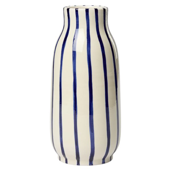 Stripes Big vase - Royal Blue