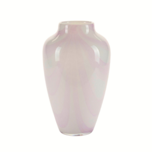 Vase med brede striber, lilla - H35 cm.