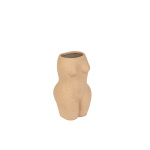 Body vase, creme - H: 18,5 cm.