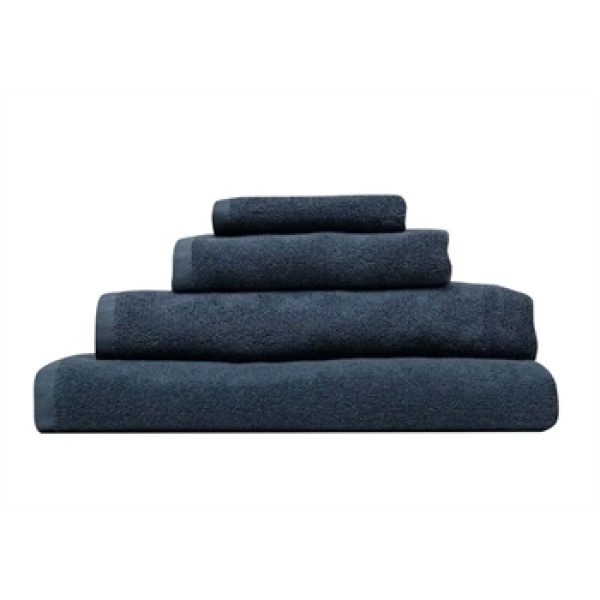 Håndklæde - 50x90 cm - Mørkeblå - 100% Økologisk bomuld - Frotte håndklæde fra Høie