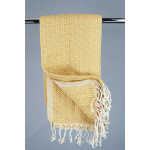 Hamam Double sided Diamond gul, lille eller stor - 200 * 220 cm