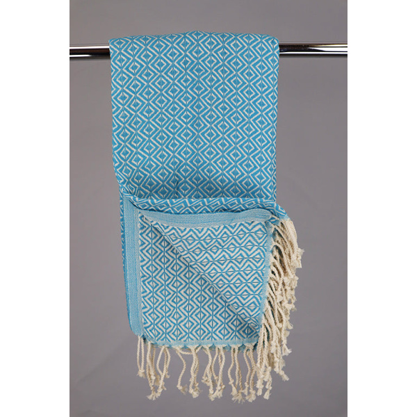 Hamam Double sided Diamond tyrkis, lille eller stor - 50 * 100 cm