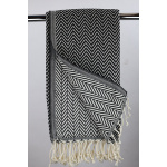 Hamam Double sided sildeben sort, lille eller stor - 200 * 220 cm