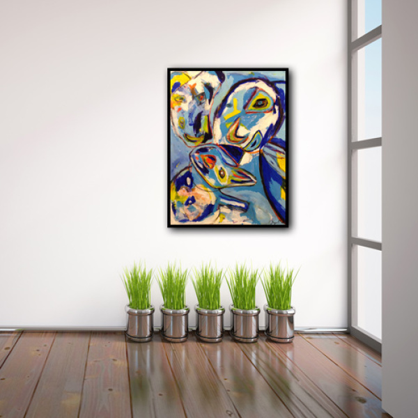 Inger Pedersen 60x80 Cm (Solgt På Brugtmoms Ordning)