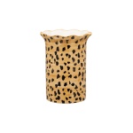 Leopard Vase, brun - H21 cm.