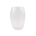 Opaline Elipse vase, Creamy White - H23 cm.