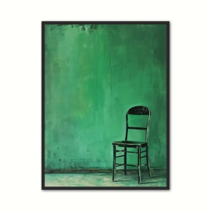 Plakat med Grn Stol Plakat 4 21 x 29,7 cm (A4)