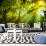 ARTGEIST fototapet XXL - In a Secret Forest II, grønt print (280x500) 500x280