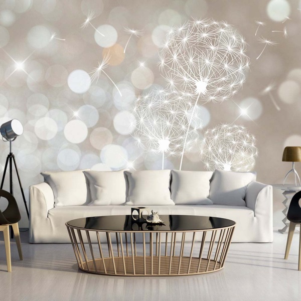 ARTGEIST fototapet XXL - Summer Sonata, hvidt og beige print (280x500) 500x280