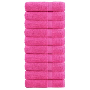 Badehåndklæder 10 stk. Premium 100x150 cm 100 % bomuld grøn