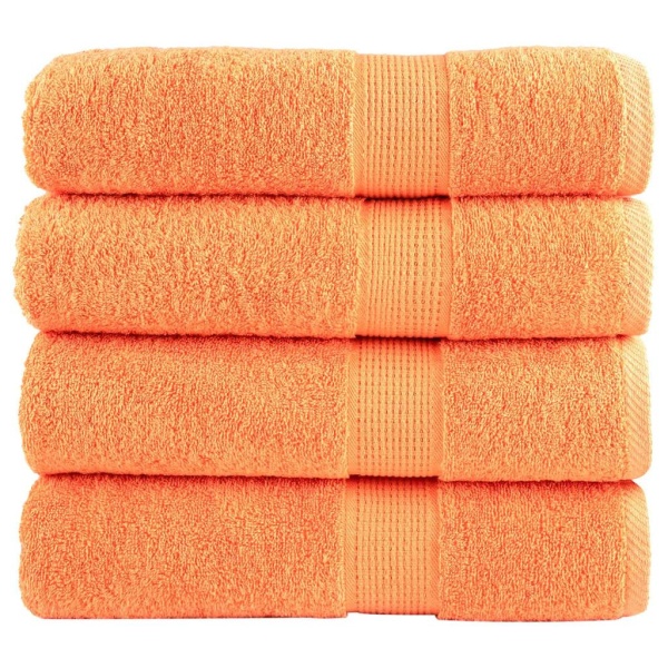Badehåndklæder 4 stk. Premium 100x150 cm 100 % bomuld grøn