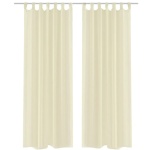 Creme gardin 140 x 225 cm 2 stk