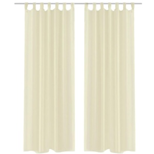 Creme gardin 140 x 225 cm 2 stk