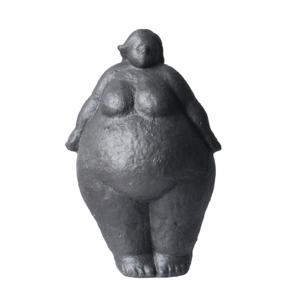 DIVA DAME SKULPTUR GRÅ
