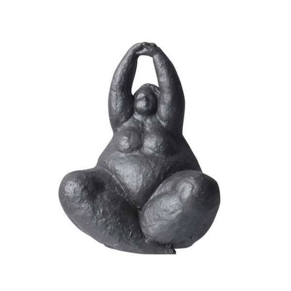 DIVA DAME SKULPTUR GRÅ