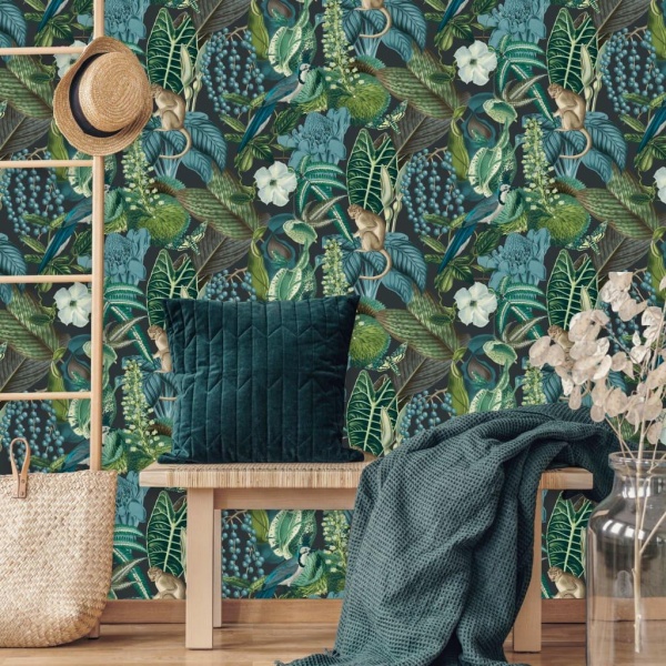 DUTCH WALLCOVERINGS tapet Amazon flerfarvet