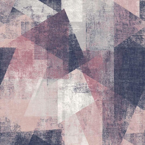 DUTCH WALLCOVERINGS tapet perspektiver pink og lilla
