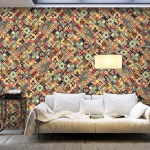 Fototapet fra Artgeist XXL - Rainbow Mosaic, mulitfarvet print (280x500) 500x280