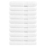 Håndklæder 10 stk. Premium 100x200 cm 100 % bomuld hvid