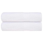Håndklæder 2 stk. 70x140 cm 360 g/m2 100 % bomuld hvid