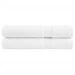 Håndklæder 2 stk. Premium 100x200 cm 100 % bomuld hvid