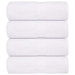 Håndklæder 4 stk. 30x30 cm 360 g/m2 100 % bomuld hvid
