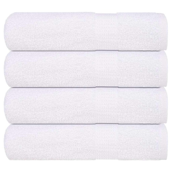 Håndklæder 4 stk. 70x140 cm 360 g/m2 100 % bomuld hvid