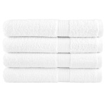 Håndklæder 4 stk. Premium 100x200 cm 100 % bomuld hvid