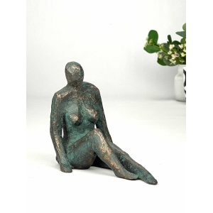 Kvinde II - skønhed og harmoni - ægte bronze skulptur