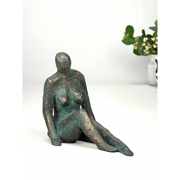 Kvinde II - skønhed og harmoni - ægte bronze skulptur