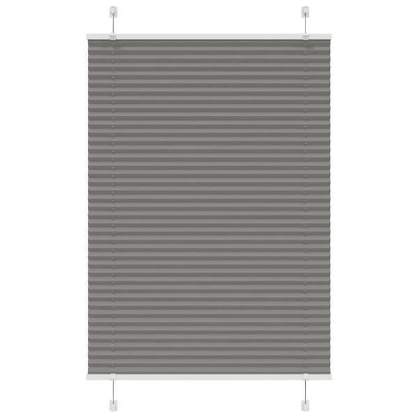 Plisségardin Antracit 90x150 cm Stofbredde 89,4 cm Polyester