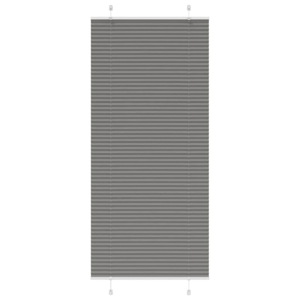 Plisségardin Antracit 95x200 cm Stofbredde 94,4 cm Polyester