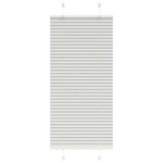 Plisségardin Lysegrå 55x100 cm Stofbredde 54,4 cm Polyester