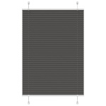 Plisségardin Sort 100x150 cm Stofbredde 99,4 cm Polyester