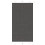 Plisségardin Sort 100x200 cm Stofbredde 99,4 cm Polyester