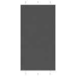 Plisségardin Sort 110x200 cm Stofbredde 109,4 cm Polyester