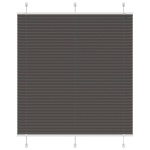Plisségardin Sort 115x100 cm Stofbredde 114,4 cm Polyester