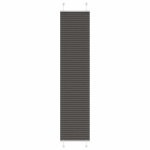 Plisségardin Sort 40x200 cm Stofbredde 39,4 cm Polyester