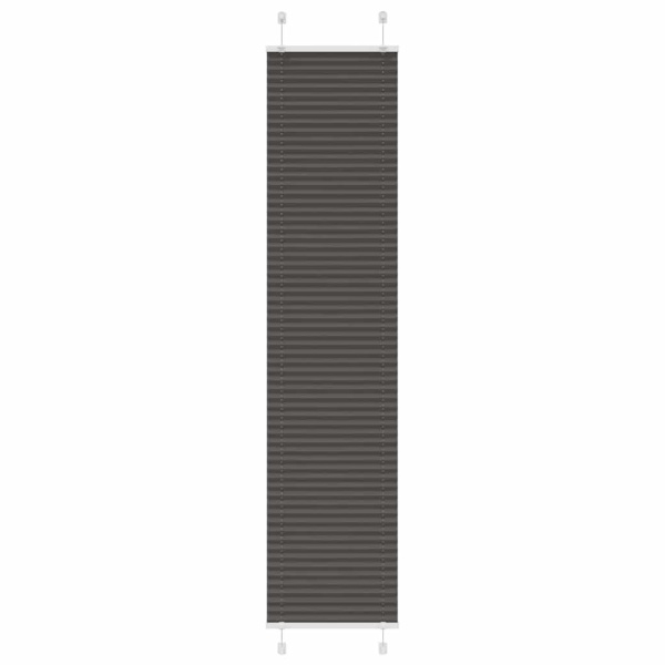 Plisségardin Sort 40x200 cm Stofbredde 39,4 cm Polyester