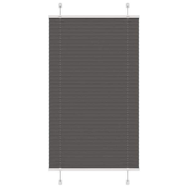 Plisségardin Sort 70x100 cm Stofbredde 69,4 cm Polyester