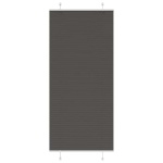 Plisségardin Sort 85x200 cm Stofbredde 84,4 cm Polyester