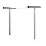 Plus PIPE Tørrestativ m/wire galvaniseret stål 130x520cm H200cm 18423-1