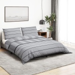 Sengetøj 200x220 cm bomuld grå