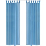Turkis gardin 140 x 245 cm 2 stk