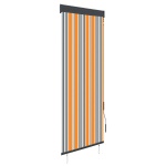 Udendørs rullegardin 60x250 cm gul og blå