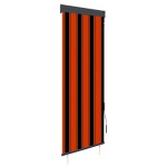 Udendørs rullegardin 60x250 cm orange og brun